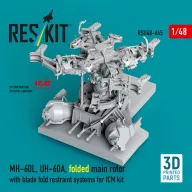   ResKit Models MH-60L, UH-60A, folded main rotor with blade fold restraint systems (3D Printed) for ICM 1:48 (RSU48-0645)