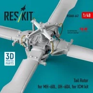   ResKit Models Tail Rotor for MH-60L, UH-60A (3D Printed) for ICM 1:48 (RSU48-0647)