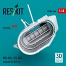 ResKit Models MH-60L, UH-60A exhaust (3D Printed) for ICM 1:48 (RSU48-0648)