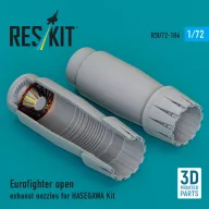   ResKit Models Eurofighter open exhaust nozzles for Hasegawa kit (3D Printed) 1:72 (RSU72-0106)