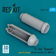   ResKit Models F-14A Tomcat open & closed exhaust nozzles for GWH kit (3D Printed) 1:72 (RSU72-0131)