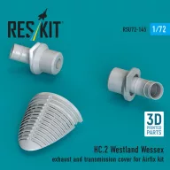   ResKit Models HC.2 Westland Wessex exhaust and transmission cover (3D Printed) for Airfix 1:72 (RSU72-0145)