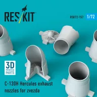   ResKit Models C-130H Hercules exhaust nozzles for Zvezda kit (3D Printed) 1:72 (RSU72-0157)