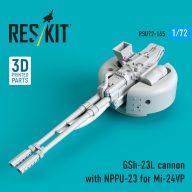   ResKit Models GSh-23L cannon with NPPU-23 for Mi-24VP (3D Printed) 1:72 (RSU72-0165)