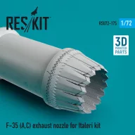   ResKit Models F-35 (A,C) Lightning II exhaust nozzle for Italeri kit 1:72 (RSU72-0175)