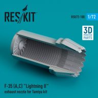   ResKit Models F-35 (A,C) Lightning II exhaust nozzle for Tamiya kit (3D Printed) 1:72 (RSU72-0180)