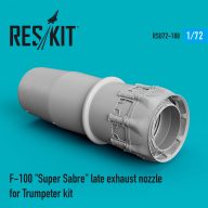   ResKit Models F-100 Super Sabre late exhaust nozzle for Trumpeter kit 1:72 (RSU72-0188)