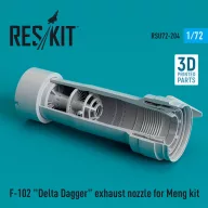   ResKit Models F-102 Delta Dagger exhaust nozzle for Meng kit (3D Printed) 1:72 (RSU72-0204)