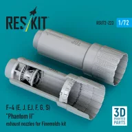   ResKit Models F-4 (E, J, EJ, F, G, S) Phantom II exhaust nozzles for Finemolds kit (3D Printed) 1:72 (RSU72-0223)