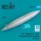 ResKit Models F-4 Phantom II early 600 gallon fuel tanks (nestable) with pylon (1 pcs) (3D Printed) 1:72 (RSU72-0224)