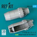 ResKit Models F?15 Eagle/Strike Eagle (A,B,C,D,E early,J) F100-PW-220 closed exhaust nozzles for Fine Molds kit (3D Printed) 1:72 (RSU72-0237)