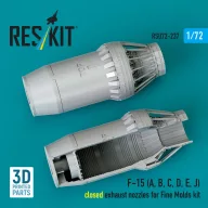   ResKit Models F?15 Eagle/Strike Eagle (A,B,C,D,E early,J) F100-PW-220 closed exhaust nozzles for Fine Molds kit (3D Printed) 1:72 (RSU72-0237)