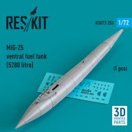  ResKit Models MiG-25 ventral fuel tank (5280 litre) (1 pcs) (3D Printed) 1:72 (RSU72-0253)