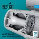ResKit Models MiG-29 Fulcrum exhaust nozzles for Trumpeter kit (3D Printed) 1:72 (RSU72-0267)