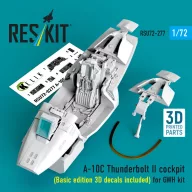   ResKit Models A-10C Thunderbolt II cockpit (Basic edition 3D decals included) (3D Printed) for Great Wall Hobby 1:72 (RSU72-0277)