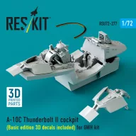   ResKit Models A-10C Thunderbolt II cockpit (Basic edition 3D decals included) (3D Printed) for Great Wall Hobby 1:72 (RSU72-0277)