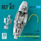ResKit Models A-10A Thunderbolt II cockpit (Basic edition 3D decals included) (3D Printed) for Great Wall Hobby 1:72 (RSU72-0278)