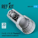 ResKit Models F-4 (E, J, F, G, S) Phantom II exhaust nozzles for Academy kit (3D Printed) 1:72 (RSU72-0293)