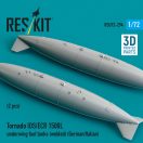 ResKit Models Tornado IDS/ECR 1500L underwing fuel tanks (welded) (German/Italian) (2 pcs) (3D Printed) 1:72 (RSU72-0294)