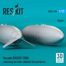 ResKit Models Tornado IDS/ECR 1500L underwing fuel tanks (welded) (German/Italian) (2 pcs) (3D Printed) 1:72 (RSU72-0294)