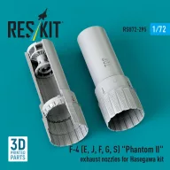   ResKit Models F-4 (E, J, F, G, S) Phantom II exhaust nozzles for Hasegawa kit (3D Printed) 1:72 (RSU72-0295)