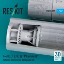 ResKit Models F-4 (E, J, F, G, S) Phantom II exhaust nozzles for Hasegawa kit (3D Printed) 1:72 (RSU72-0295)