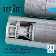  ResKit Models F-4 (E, J, F, G, S) Phantom II exhaust nozzles for Hasegawa kit (3D Printed) 1:72 (RSU72-0295)