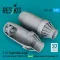 ResKit Models F?15 Eagle/Strike Eagle (A, B, C, D, E early, J) F100-PW-220 closed exhaust nozzles for Academy kit (3D Printed) 1:72 (RSU72-0298)