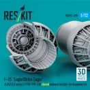 ResKit Models F?15 Eagle/Strike Eagle (A, B, C, D, E early, J) F100-PW-220 closed exhaust nozzles for Academy kit (3D Printed) 1:72 (RSU72-0298)