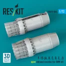 ResKit Models F?15 Eagle/Strike Eagle (A,B,C,D,E early,J) F100-PW-220 open exhaust nozzles for GWH kit (3D Printed) 1:72 (RSU72-0303)