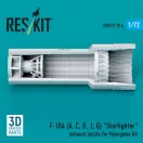 ResKit Models F-104 (A, C, D, J, G) Starfighter exhaust nozzle for Hasegawa kit (3D Printed) 1:72 (RSU72-0314)