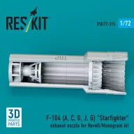   ResKit Models F-104 (A, C, D, J, G) Starfighter exhaust nozzle for Revell/Monogram kit (3D Printed) 1:72 (RSU72-0315)