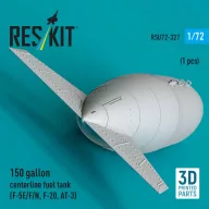   ResKit Models 150 gallon centerline fuel tank (F-5E/F/N, F-20, AT-3) (1 pcs) (3D Printed) 1:72 (RSU72-0327)
