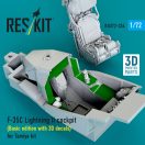 ResKit Models F-35C Lightning II cockpit (Basic edition with 3D decals) for Tamiya kit (3D Printed) 1:72 (RSU72-0334)