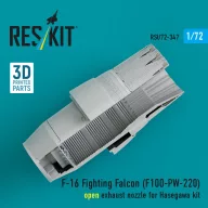   ResKit Models F-16 Fighting Falcon (F100-PW-220) open exhaust nozzle (3D Printed) for Hasegawa 1:72 (RSU72-0347)