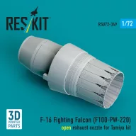   ResKit Models F-16 Fighting Falcon (F100-PW-220) open exhaust nozzle (3D Printed) for Tamiya 1:72 (RSU72-0349)