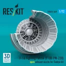 ResKit Models F-16 Fighting Falcon (F100-PW-220) open exhaust nozzle (3D Printed) for Tamiya 1:72 (RSU72-0349)