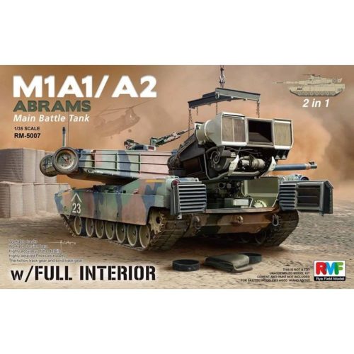 Rye Field Model M1A1/ A2 Abrams w/Full Interior 2 in 1 1:35 (RM-5007)
