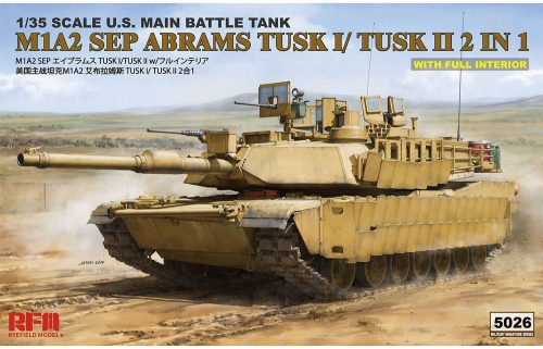Rye Field Model M1A2 TUSK I/ TUSK II WITH FULL INTERIOR 1:35 (RM-5026)