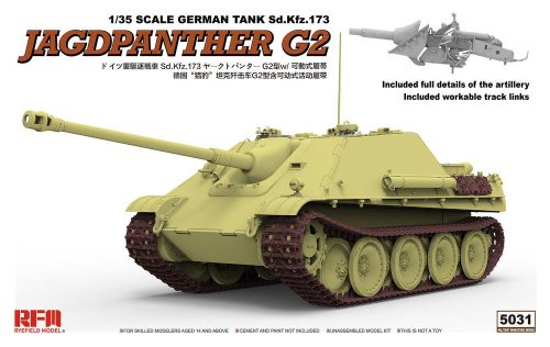 Rye Field Model JAGDPANTHER G2 W/ WORKABLE TRACK LINKS & RM-5005 & RM5008 & RM5015 & RM5028 1:35 (RM-5031)
