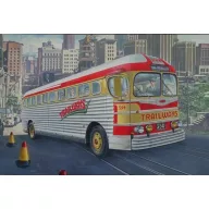   Roden GMC PD-3751 Silverside Trailwagon Trailways Company 1:35 (819)