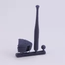 Royal Model Baseball accessories set 3D printed 1:16 (RM1019)