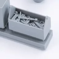 Royal Model Toolbox, oil cans and bucket 1:16 (RM1043)