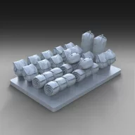 Royal Model U.S. assorted bags set - WWII 1:48 (RM1053)