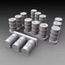 Royal Model German fuel drums - WWII 15pcs. 1:48 (RM1069)