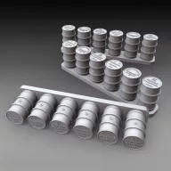 Royal Model German fuel drums - WWII 18pcs. 1:72 (RM1070)