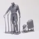 Royal Model German DAK soldier holding jerrycan 3D printed 1:35 (RM1084)