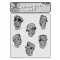 Royal Model German heads WWII n.1 1:35 (RM252)