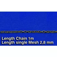   Royal Model Metal Chain (D) Length single Mesh 2,8 mm (RM519)