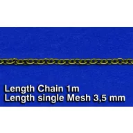   Royal Model Metal Chain (F) Length single Mesh 3,5 mm (RM521)